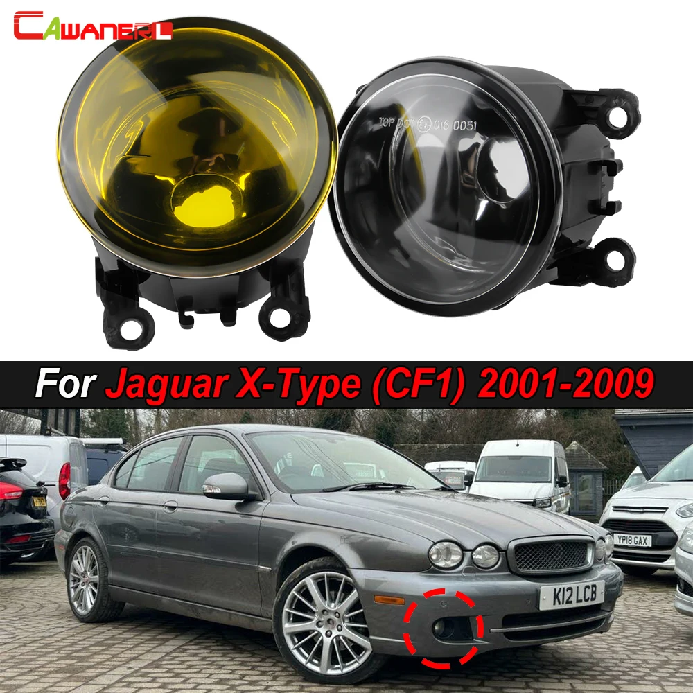 2 X conjunto de luz antiniebla de coche + bombilla LED halógena H11 para Jaguar X-Type Xtype (CF1) 2001 2002 2003 2004 2005 2006 2007 2008 2009