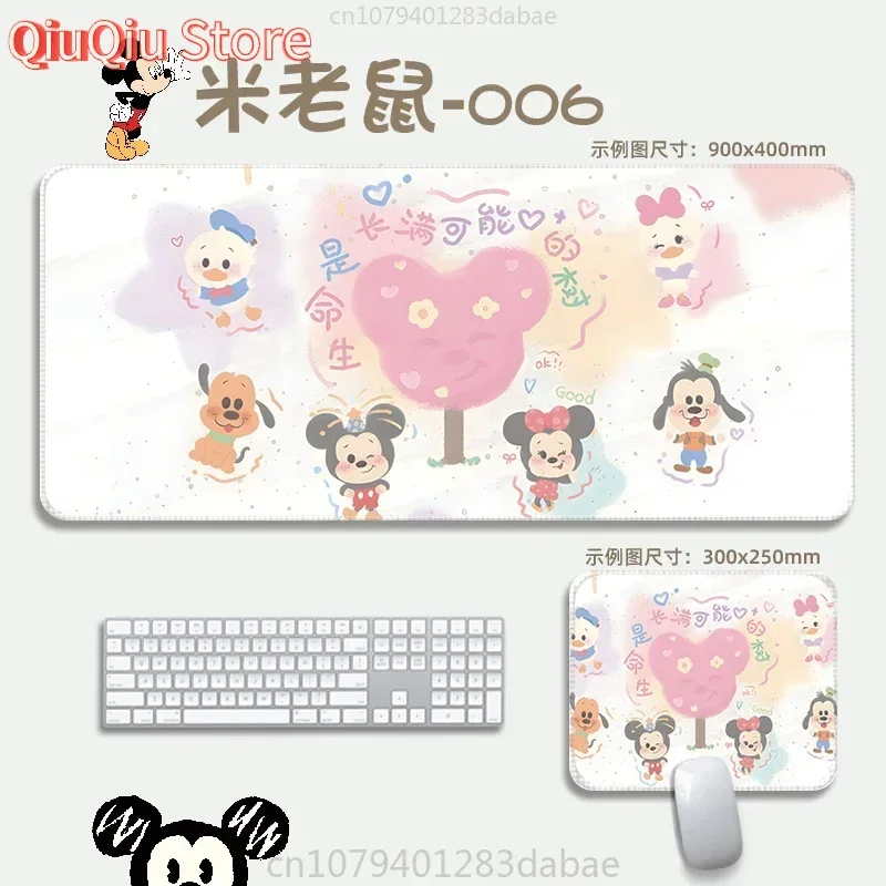

Мультяшный коврик для мыши из искусственной кожи, водонепроницаемый коврик для мыши с Микки и Минни Диснея, большой офисный компьютерный коврик для клавиатуры, студенческий письменный коврик, настольный коврик