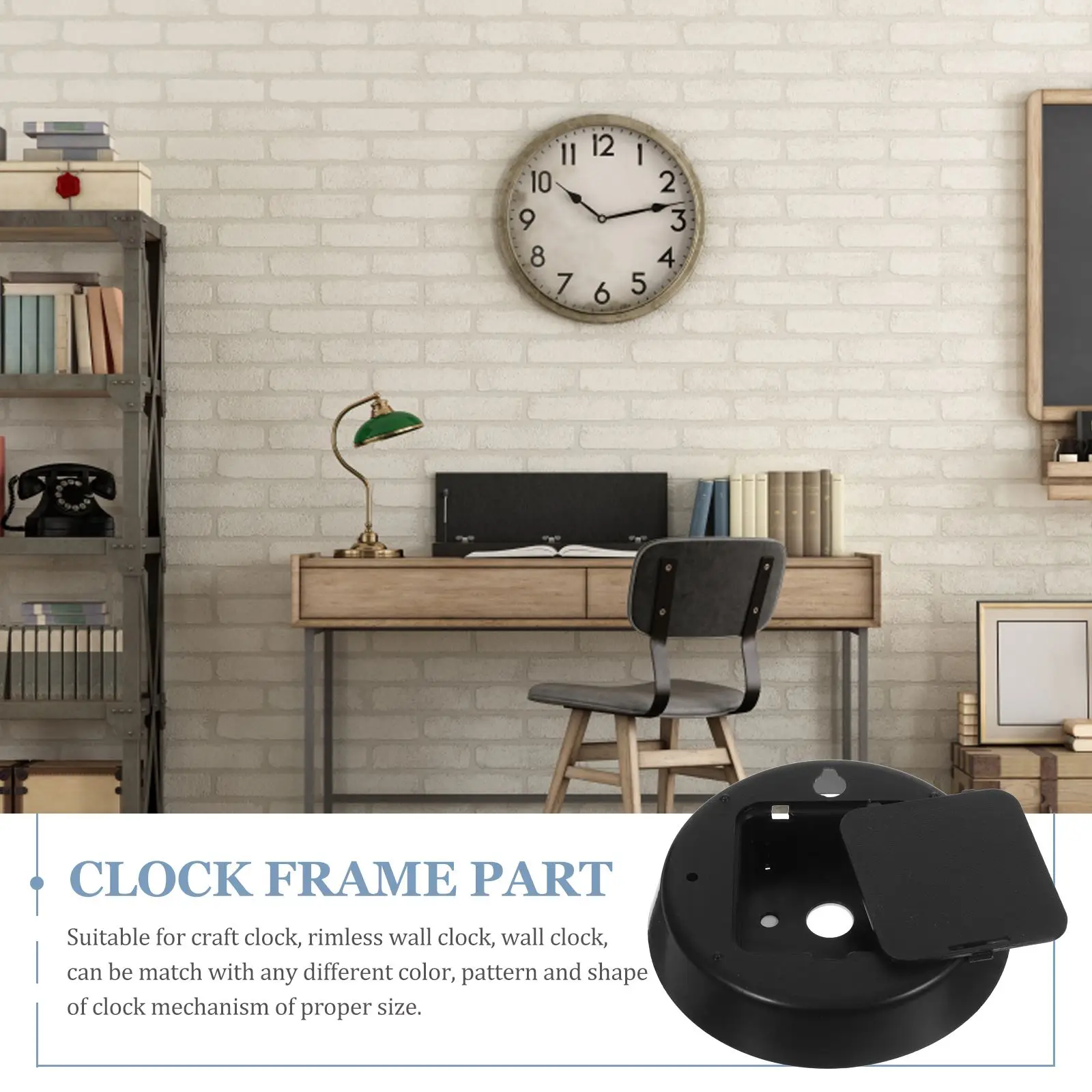 2pcs Plastic Back Cover for Standard Quartz Movements Dust Clocks Mounting Parts Hardware Wall Clock Case Mechanism