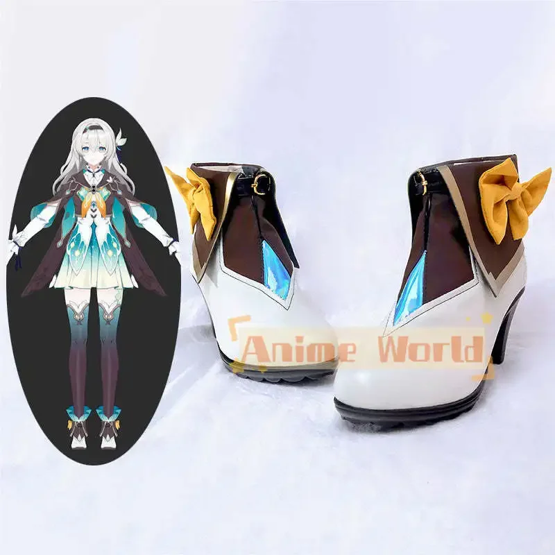 

Honkai: Star Rail Firefly B Edition Cosplay Shoes Halloween Party PU Leather Custom Made