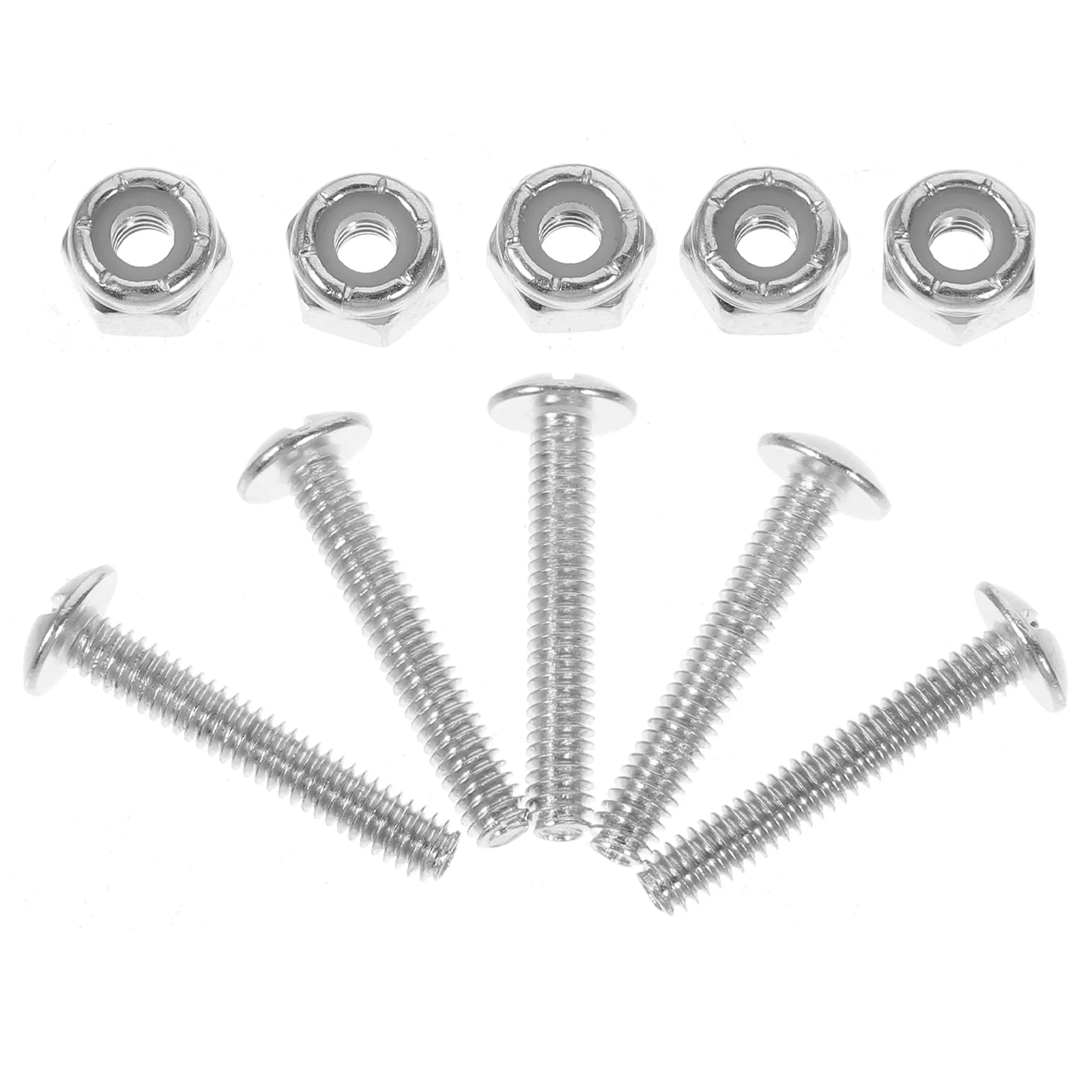 12 Pcs Football Table Screws Foosball Fixation Nut Fixing Hardware Bolt for Silver Fastener Replacement Man