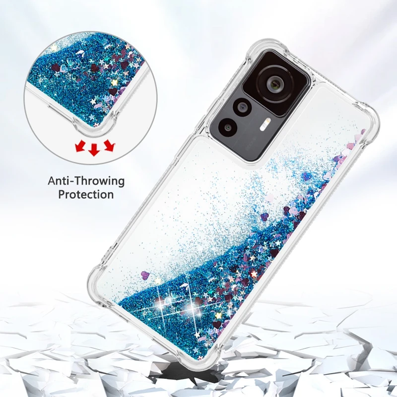 12T Pro Case on For Coque Xiaomi 12T Pro Cover Quicksand Dynamic Liquid Case For Funda Xiomi Xiaomi Mi 12T 12 T Pro Phone Cases
