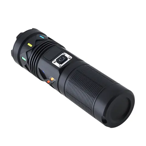 50W 5000 Lumen Zoomable LED Flashlight Torc Lamp Rechargeable Super Bright 1500M Long Beam Waterproof 3 Modes LED Flash Light