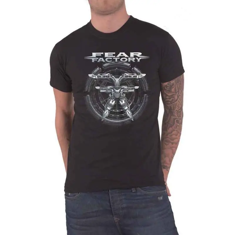 

Fear Factory T Shirt Aggression Continuum Band Logo New Official Mens Black Size