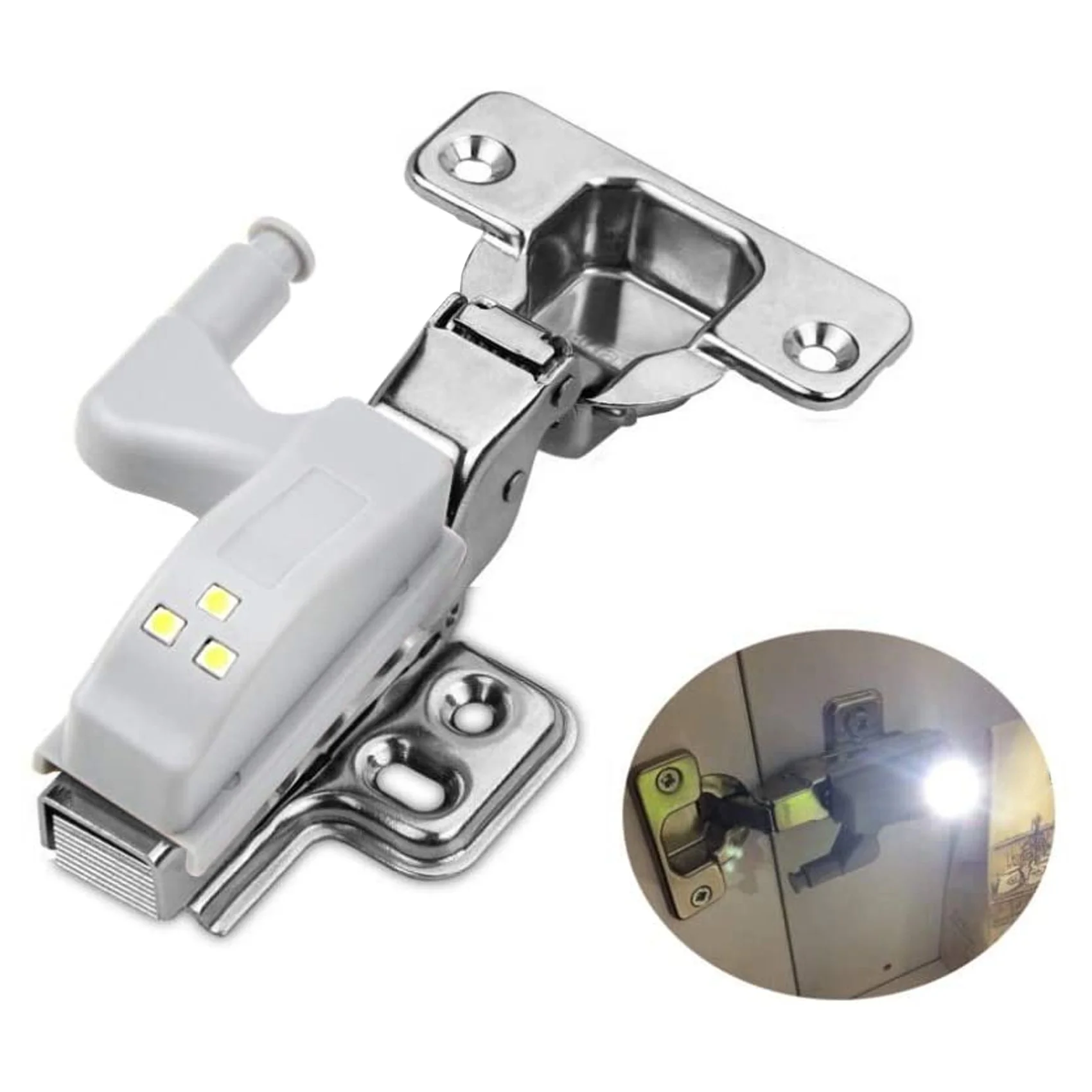 AA63 ร้อน 10 ชิ้นตู้ตู้เสื้อผ้า LED บานพับสมาร์ทเซนเซอร์โคมไฟ