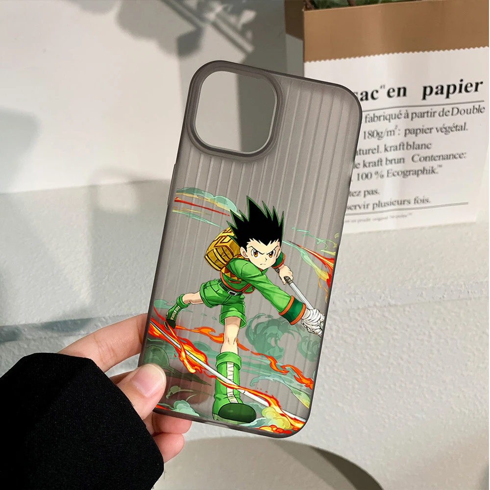 Anime Killua Hunter X Hunter Corrugated Mobile Phone Case Suitable For iPhone 15 14 Plus 13 12 11 Pro Max