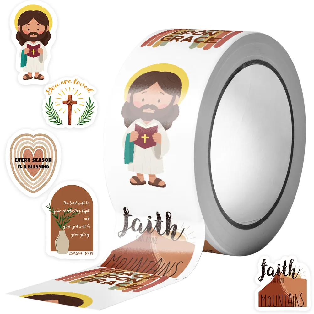 500pcs Jesus Bible Sticker For Laptop Phone Case Guitar Skateboard Computer Motorcycle DIY Decoration Sticker Holiday Party Gift view 2