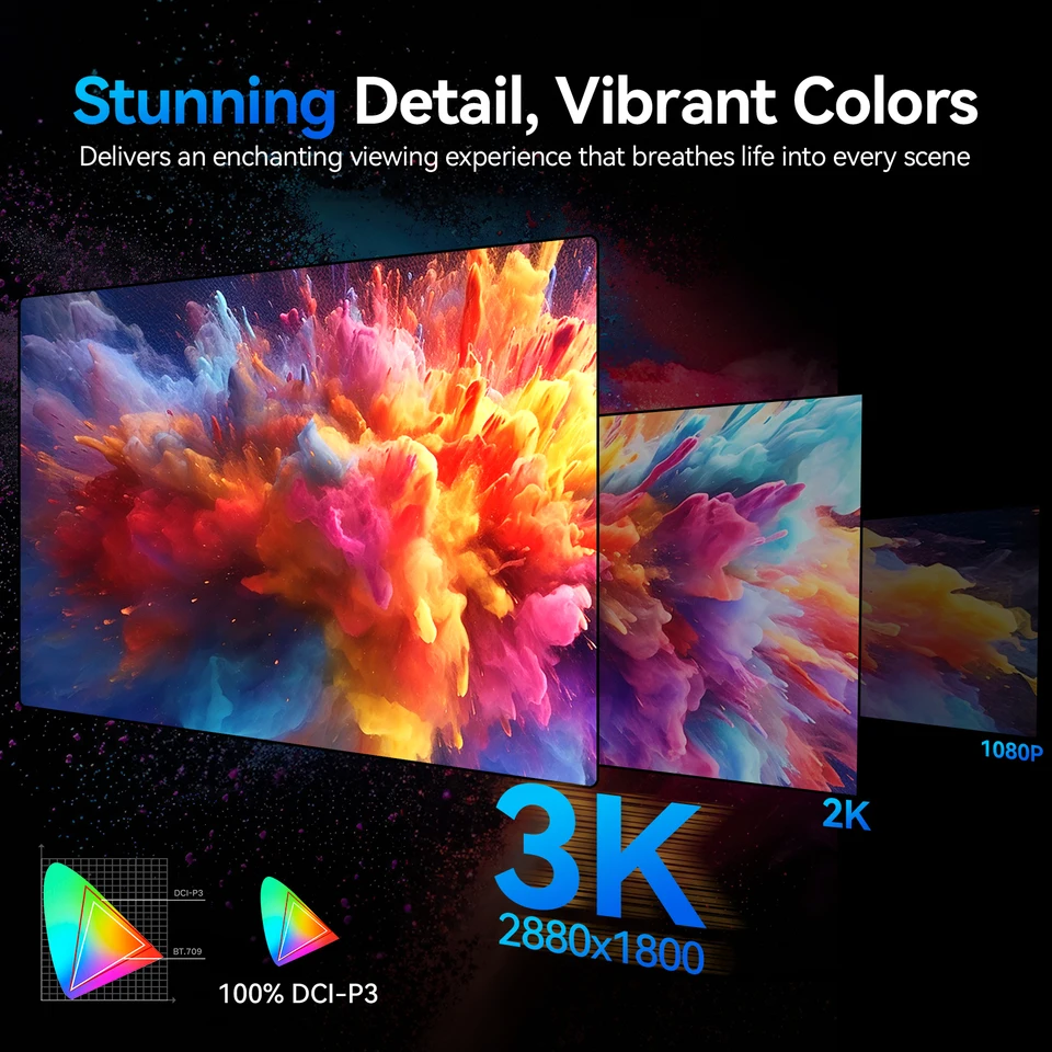 UPERFECT 16インチ OLED ポータブルモニター 3K モバイルディスプレイ