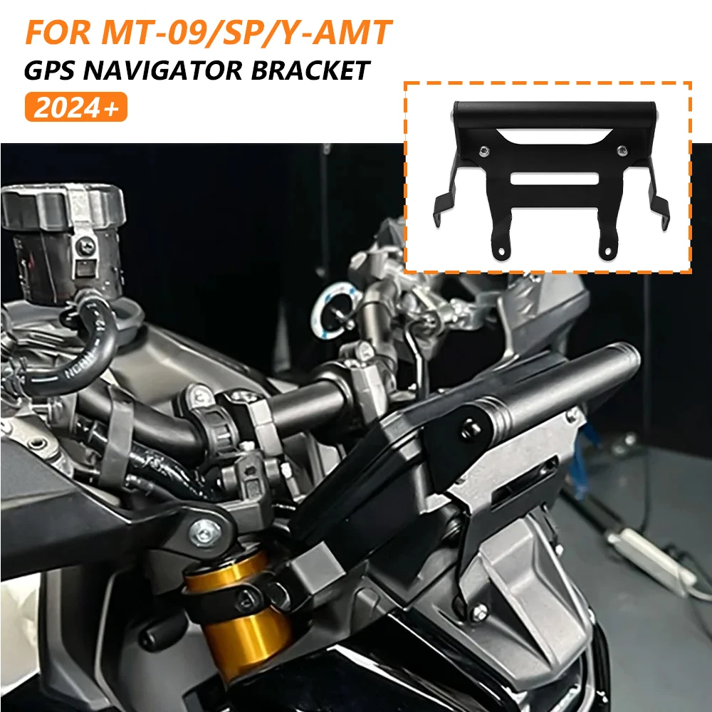 

Крепление для интерфейса приборной панели мотоцикла Yamaha MT-09 2025 MT09 SP Y-AMT, кронштейн для крепления устройств, комплект для поддержки GPS-навигации и телефона