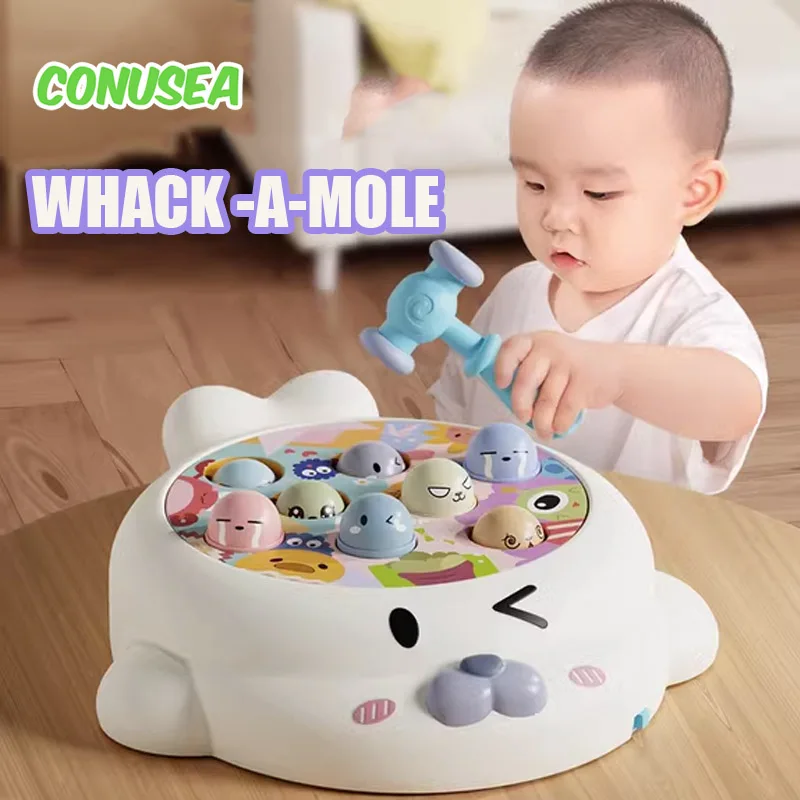 

Baby Interactive Toys Seal Whack A Mole Game Baby Pounding Toy Early Developmental Educational Hammers Toys for Newborn Gifts