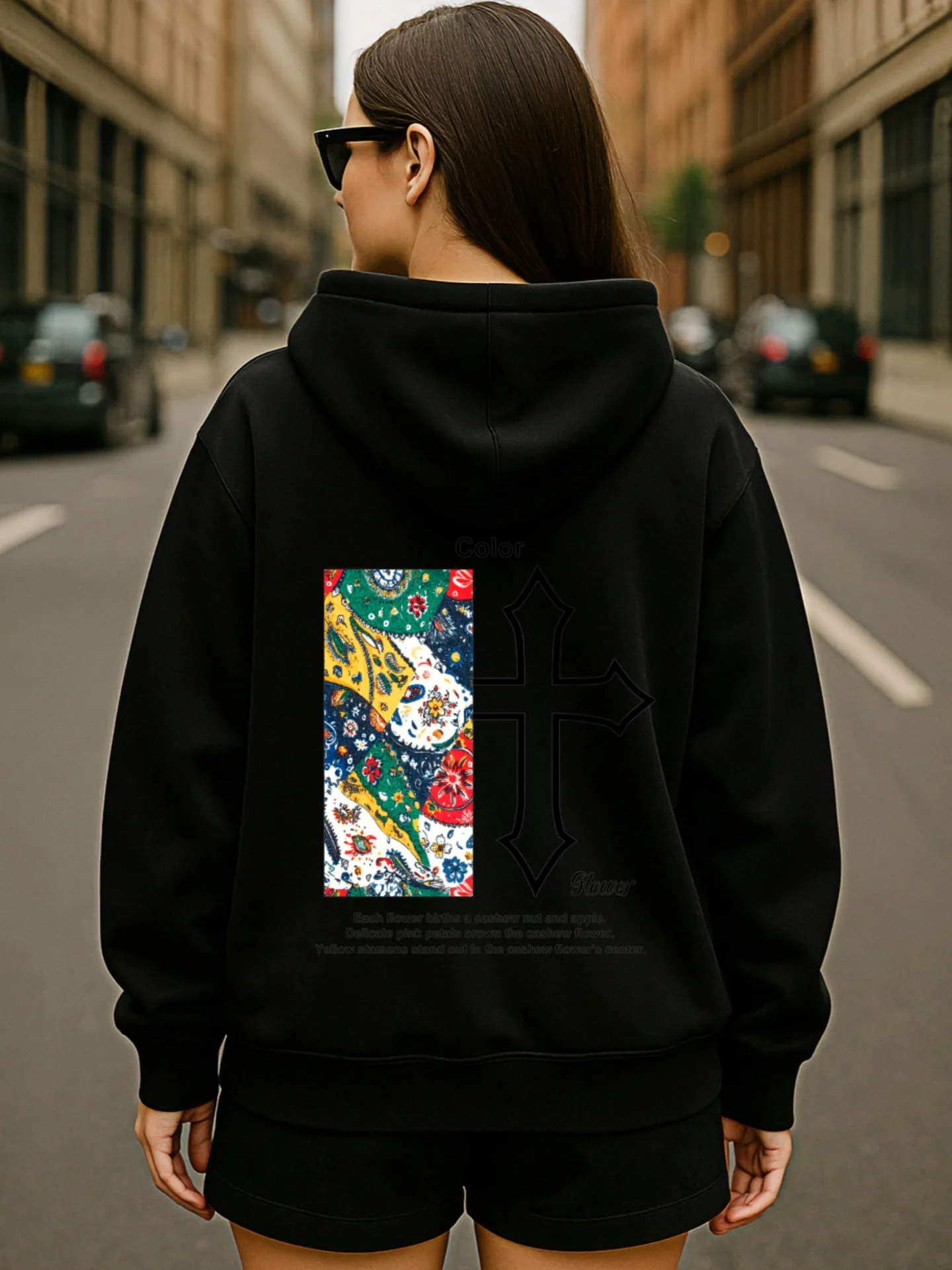 Sudadera con capucha gráfica para mujer, estampado lindo, estilo casual, tela suave, uso diario informal, para adolescentes