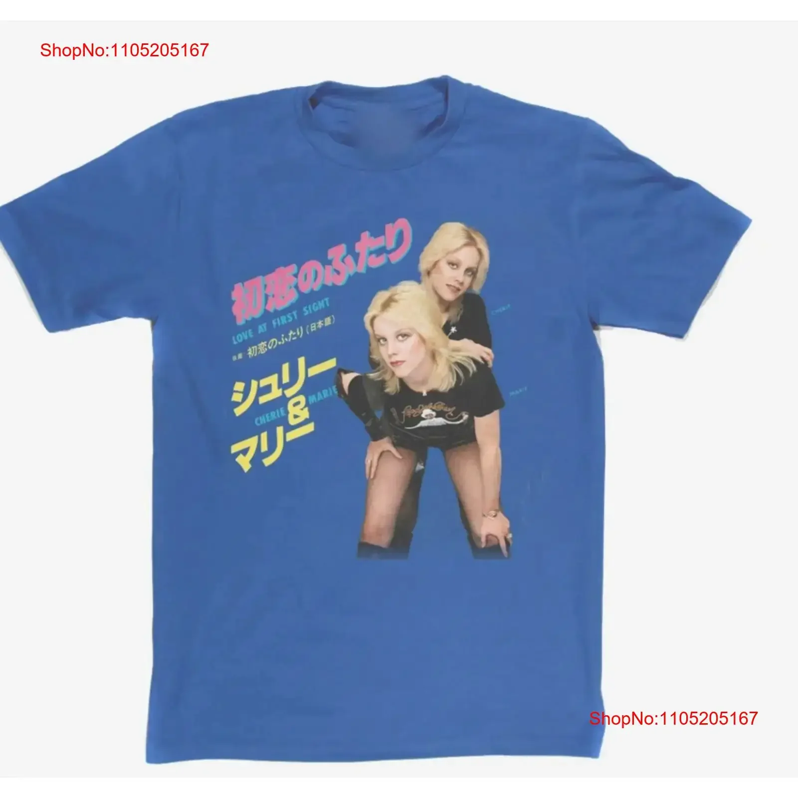 Cherie Marie Currie Cotton For Fan Royal Blue S 2345XL T shirt vintage Washed streetwear Casual graphic designer clothes