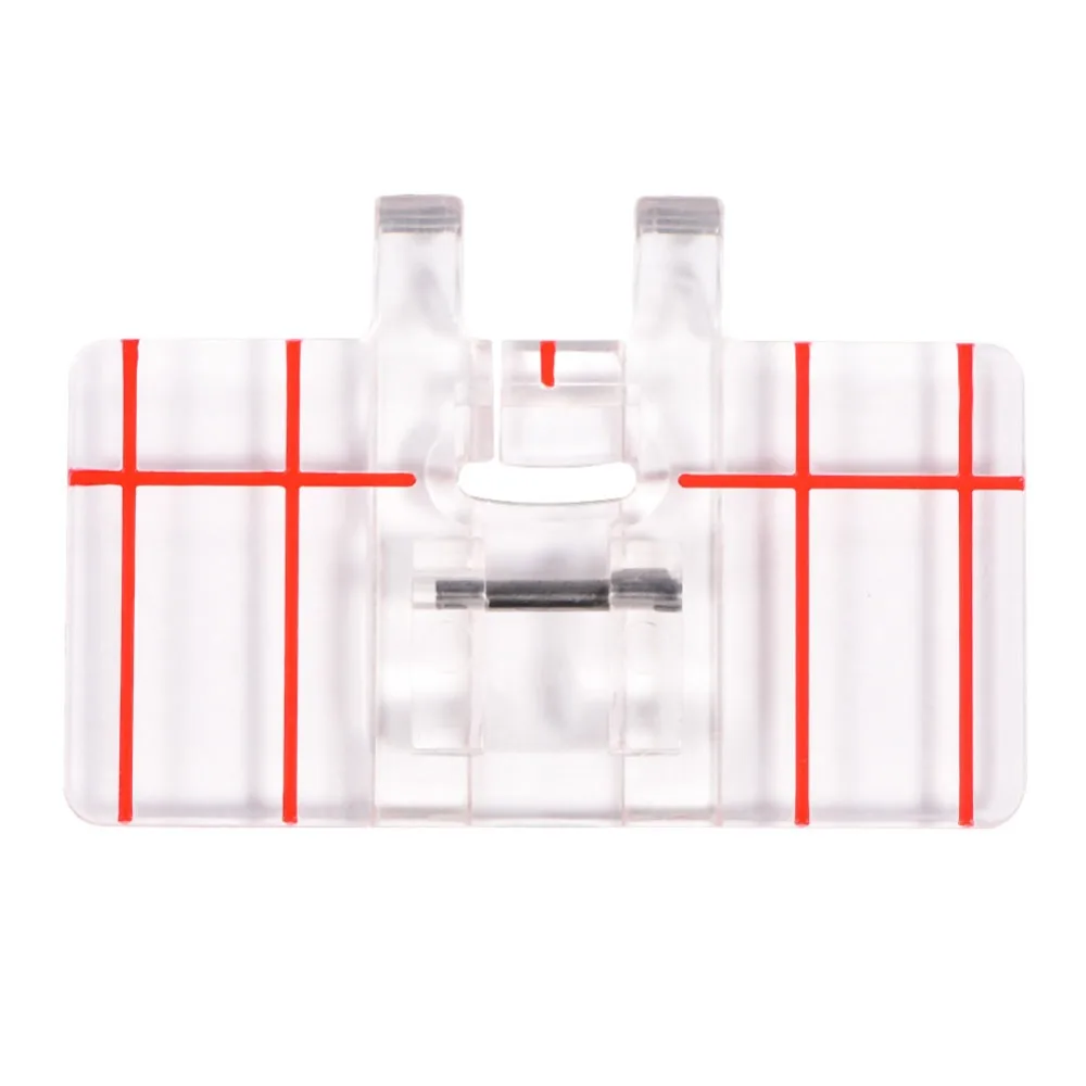 Plastic Parallel Stitch Foot Clear 45 x 30mm Snap On Presser Foot Clear View Presser Foot for For Brother, For Feiyue, etc.