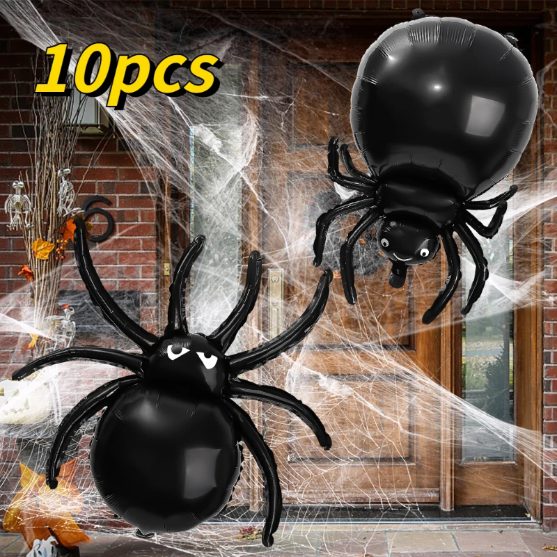 

Halloween Spider Foil Balloons Halloween Balloon Black Spiders Airballoon Birthday Halloween Party Home Decorations Accessories