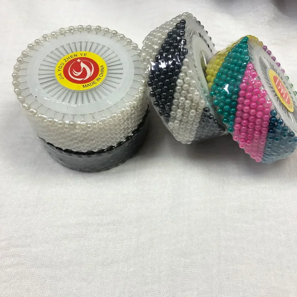 480pcs Women Hijab Scarf Brooch Pins Accessories Pearl White Colorful Mix Colors Scarf Needles
