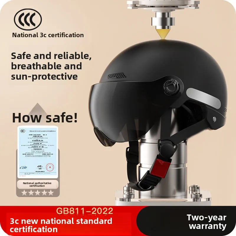 

Новый электрический мотоциклетный шлем-полушлем — унисекс, защитный шлем для мужчин и женщин