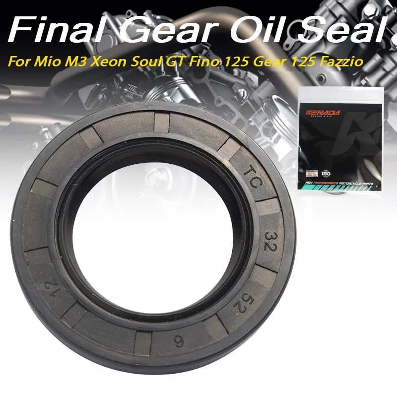 

Final Gear Oil Seal 32x52x6 Rear Axle 93102-32801 For Mio M3 Xeon Soul GT Fino 125 Fazzio
