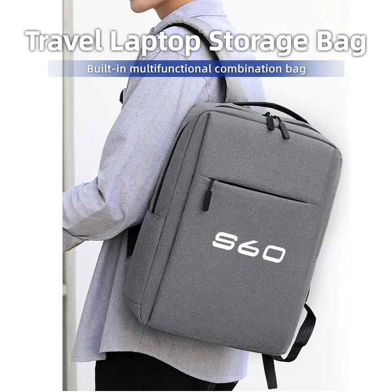 USB قابلة للشحن حقيبة مدرسية مقاوم للماء محمول على ظهره لفولفو S60 XC60 XC90 V40 V50 V60 XC40 V70 V90 S90 S80 C30 S40