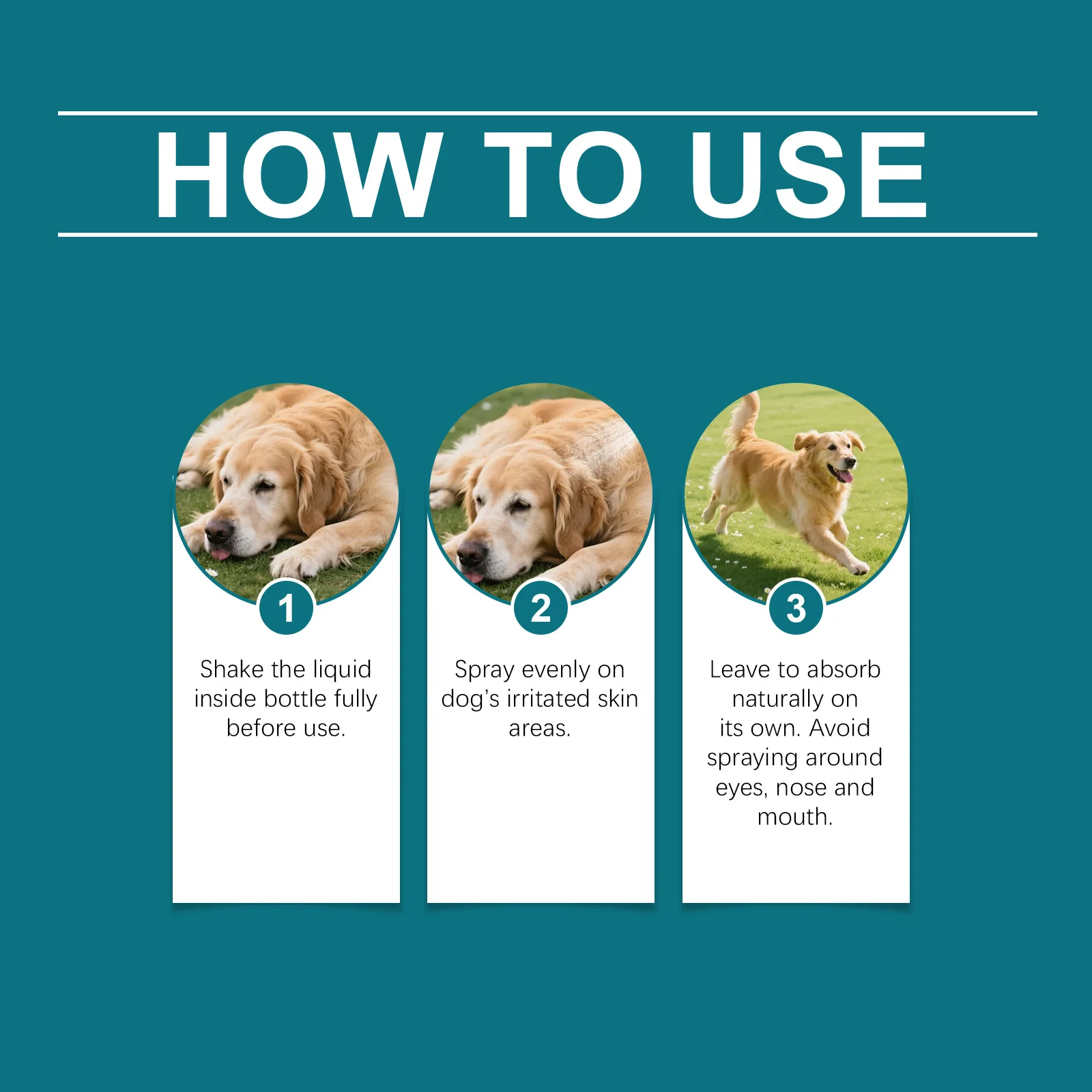 Hundespray gegen Juckreiz, sanft beruhigt gereizte Haut, lindert Juckreiz und Beschwerden, sicher und natürlich für Hunde jeden Alters, Hautpflegespray 120ml – Detail 10