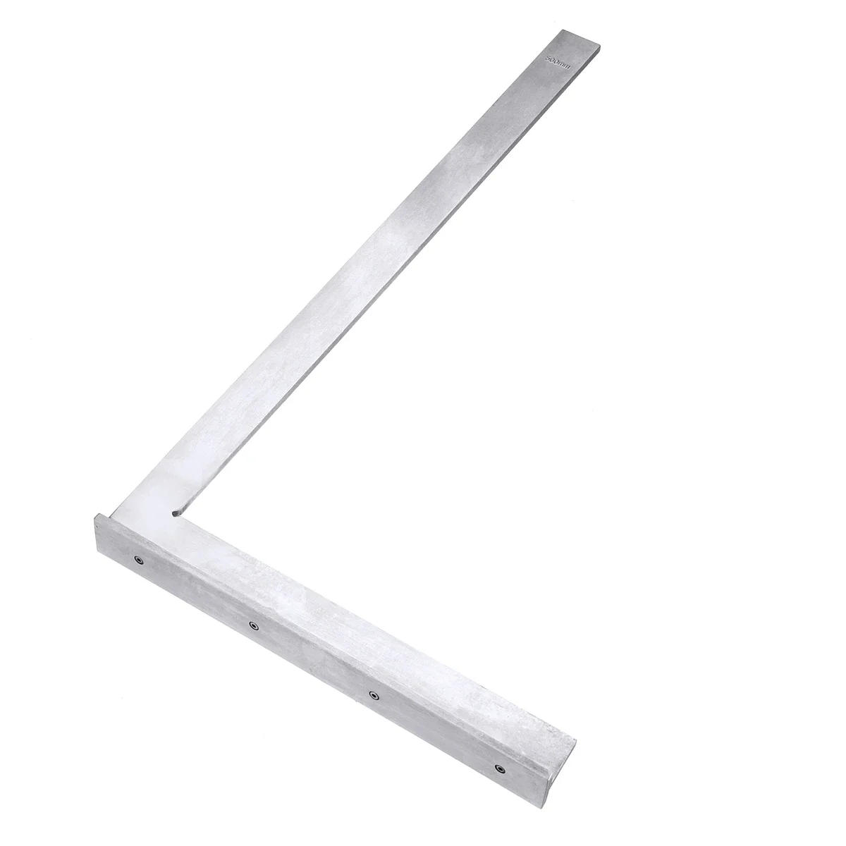 Imagem -03 - Aço Carbono Angle Corner Square Régua Transferidor de Alta Precisão Base Larga Ferramentas de Medição Prata 90 Graus Tamanho
