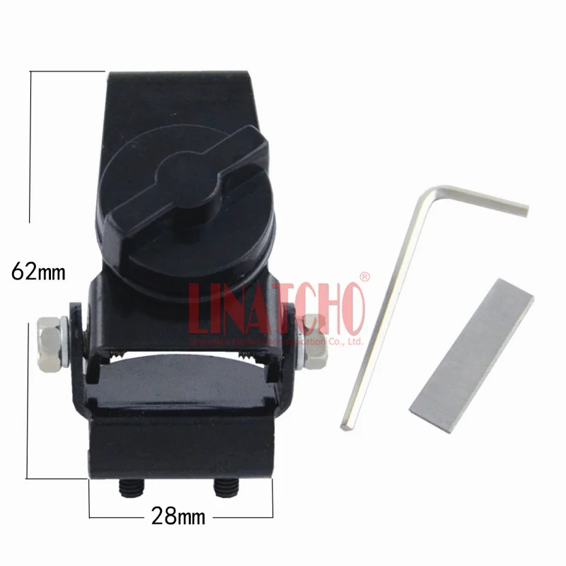 RB-20 Black Mini Car Antenna Mount Small Trunk Lid Hatchback Bracket for Mobile Two-way Radio Antenna UHF Connector