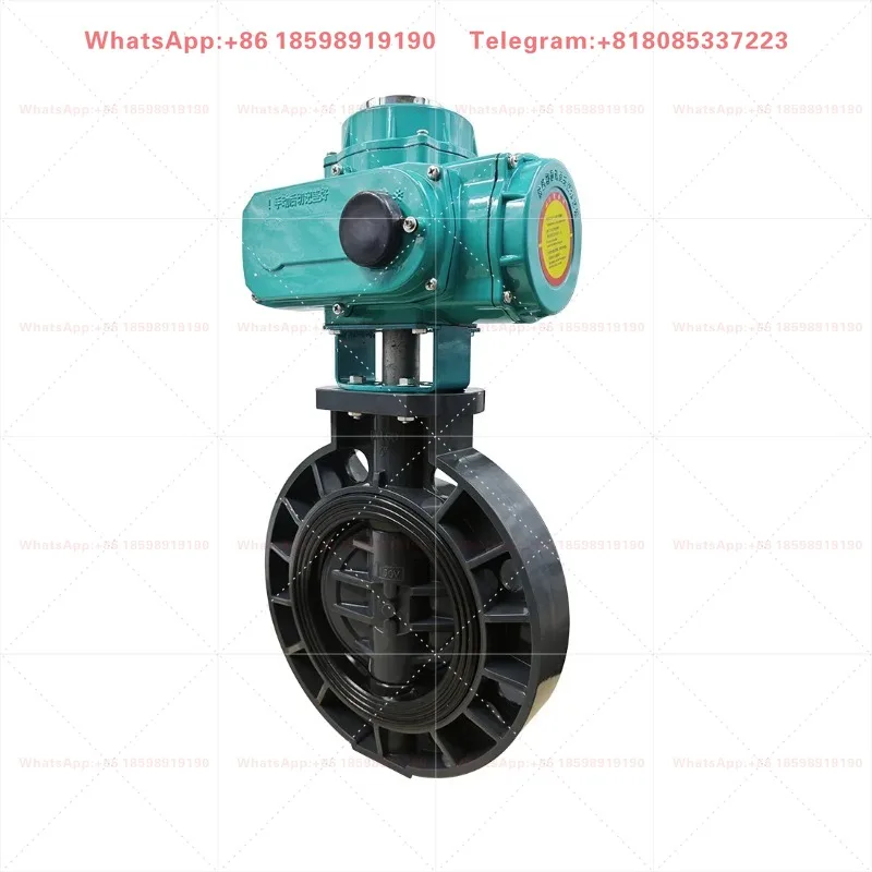 6 Inch DN150 PVC Motorized Butterfly Valve Electric Actuator With 4-20mA Signal Output
