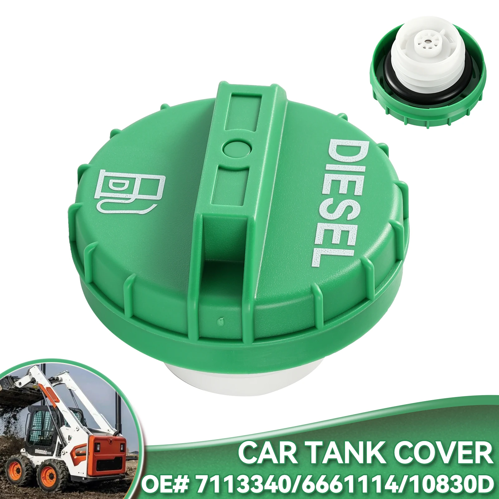 1PC Diesel Fuel Cap 7113340 6632468 6661696 6661114 Replace for Bobcat 643 645 653 721 741 743 751 753 763 773 7753 Auto Parts