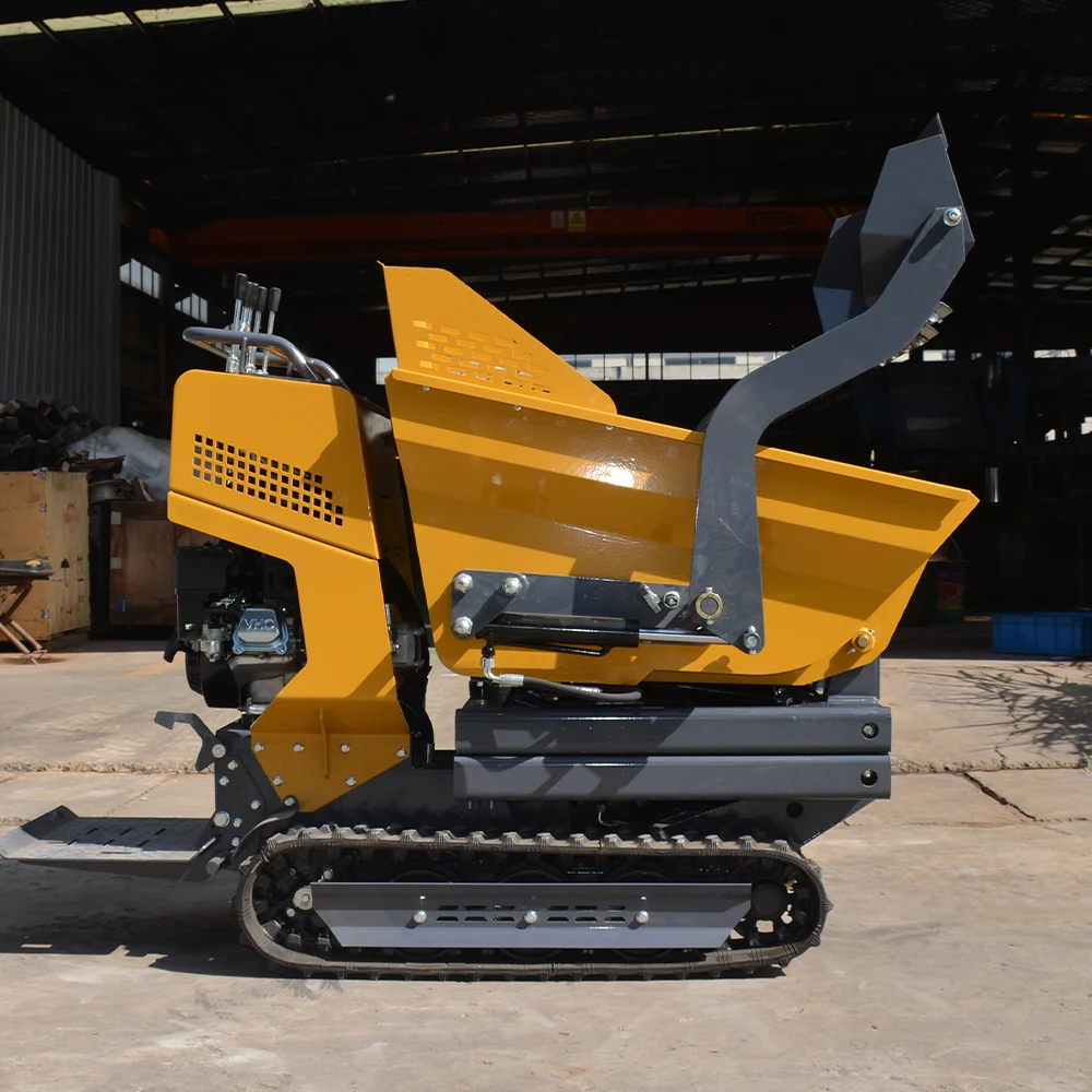 Custom CE Euro 5 500kg Tracked Mini Dumper Hydraulic Dump Truck for Construction Farm Landscaping and Material Transport view 6