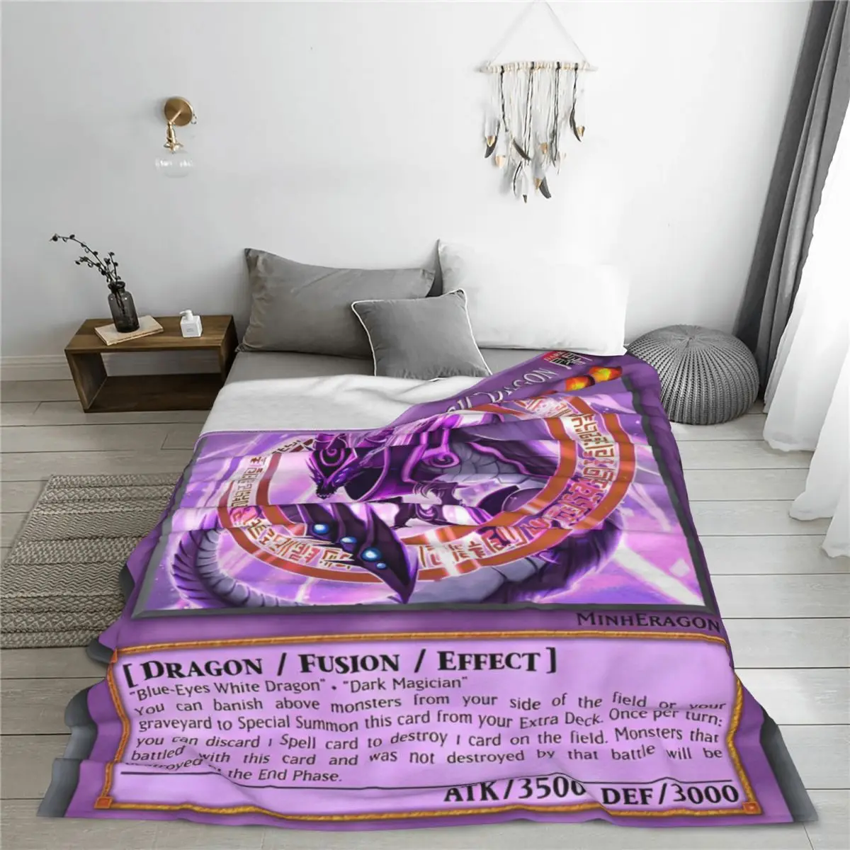 Anime Yu Gi Oh Card Blanket Cover Dragon Game Cartoon Wool Throw Blankets Airplane Travel Decoration Soft Warm Bedspreads