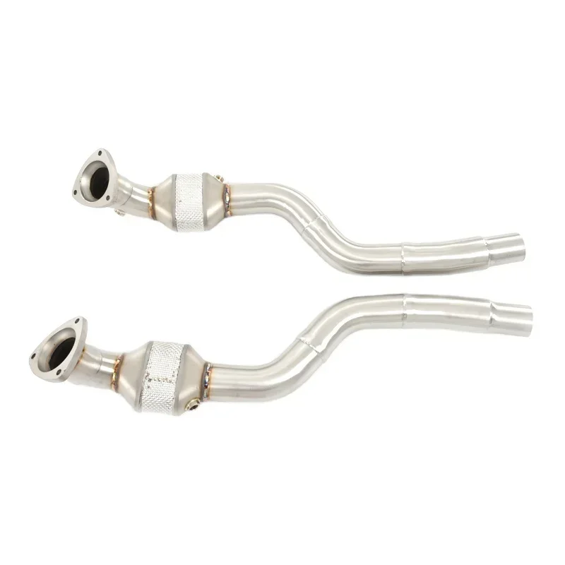 Section High flow Pipes Exhaust Pipes branch downpipe Exhaust Pipe with For Maserati Gran Turismo/GT 4.7