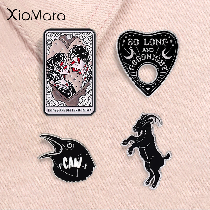 Meu álbum de música de romance químico esmalte pino punk rock banda coisas são melhores se estou ficar broche lapela crachá jóias presente para amigo