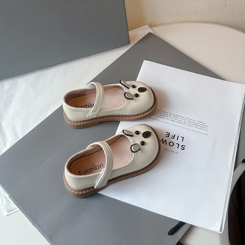 

2025 Children Leather Shoes for Girls Autumn New Fashion Korean Style Soft Bottom Anti-slippery Versatile Princess Dress Shoes