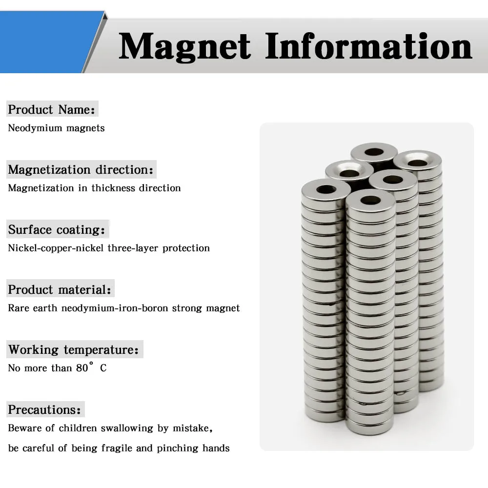 Anti Rust Magnetic Alloy Neodymium Magnet Disc 10x3-3mm Smooth Edge Waterproof for Workshop Use Cabinet Door