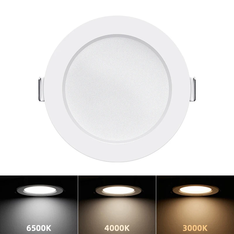 LED Downlight 7W Recessed Round LED Ceiling Lamp AC220V Panel Lights Indoor Lighting Warm/Cold White/Neutral