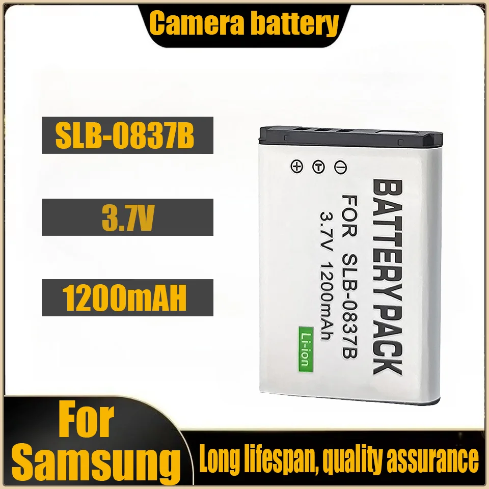 

SLB-0837B Battery for Samsung Camera L201 NV10 L83T NV20 NV15 NV8 L70