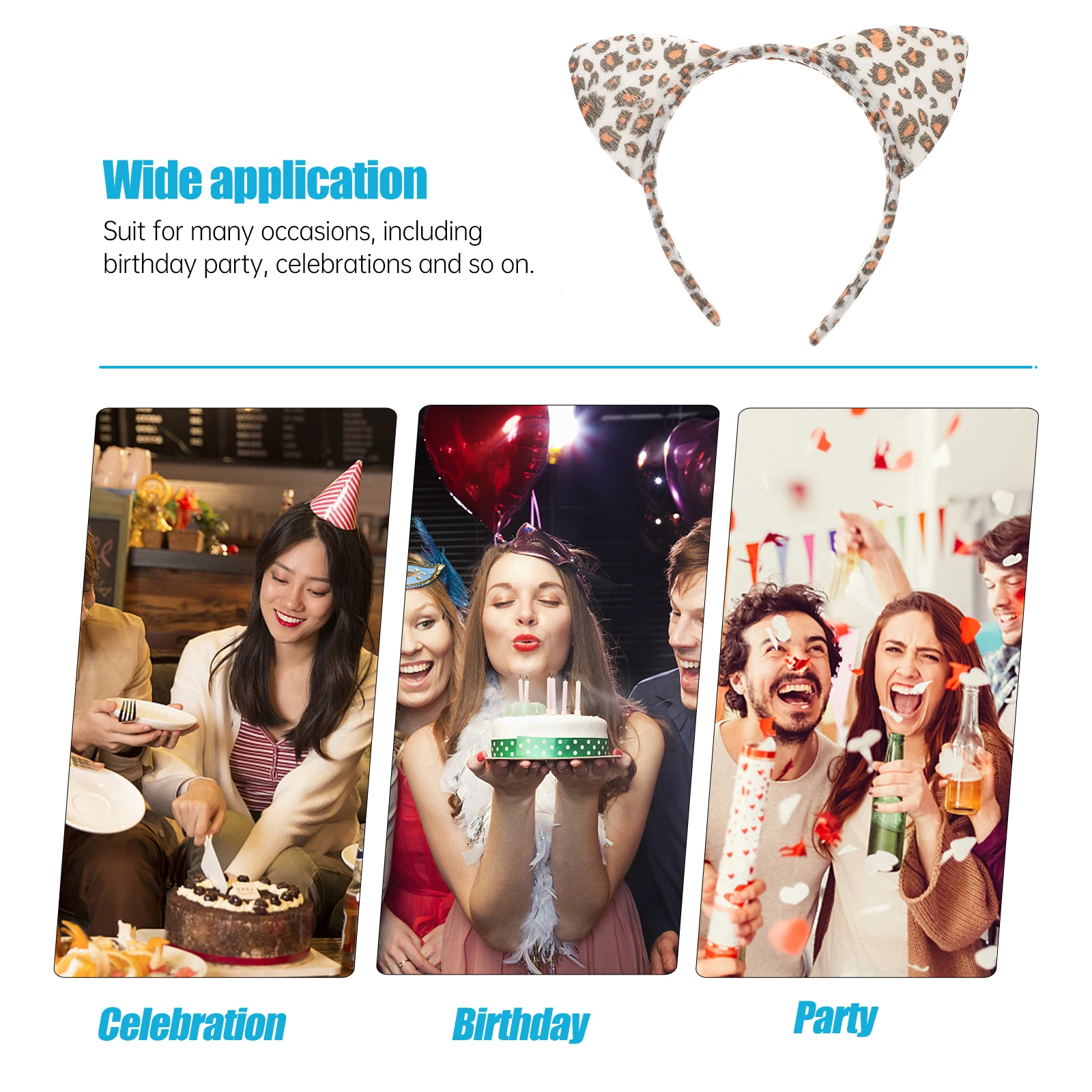 

3pcs Leopard Headbands for Women Premium Animal Print Hair Accessories Flexible Face Washing Party Banquet Use Hair