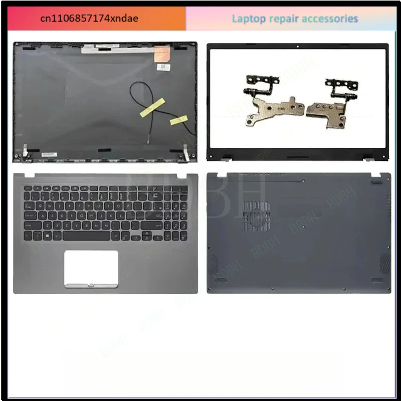 B D B H F For X515 X515DA X515JP F515MA V5200J Laptop LCD Back Topcase Front Bezel Palmrest Upper Case Bottom Cover LCD Hinges