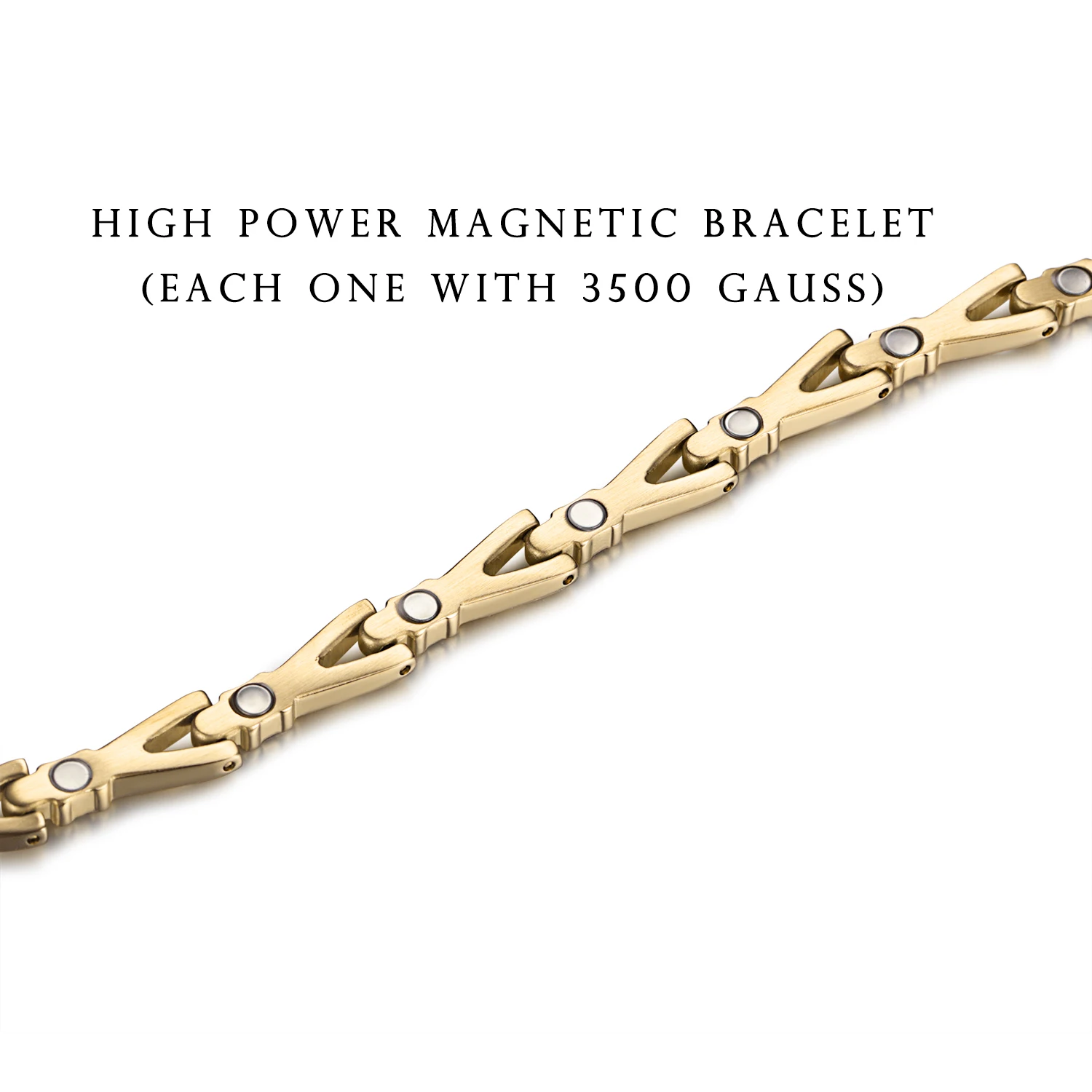 Rainso Magnetic Healing Bracelet For Women Power Therapy 4in1 Negative Ion Germanium Stainless Steel  Couple Bracelet Gifts