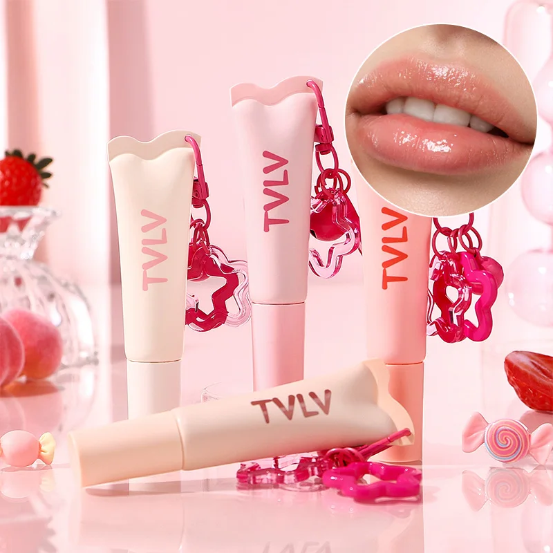 Tvlv Color Lip Gloss Bálsamo labial Aceite labial 3 en 1 | Cuidado labial hidratante esencial para otoño e invierno, mejora las arrugas de los labios, previene las grietas y mejora el tono de los labios.
