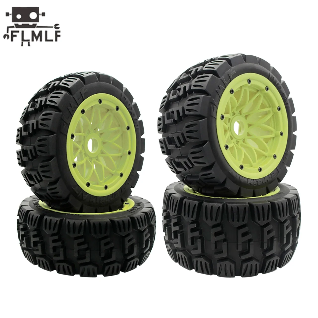 Super Strong Grip on All Terrain Front or Rear Tyre with Nylon Wheel Hub or Tire Skin Kit for 1/5 HPI ROFUN ROVAN KM BAJA 5B SS