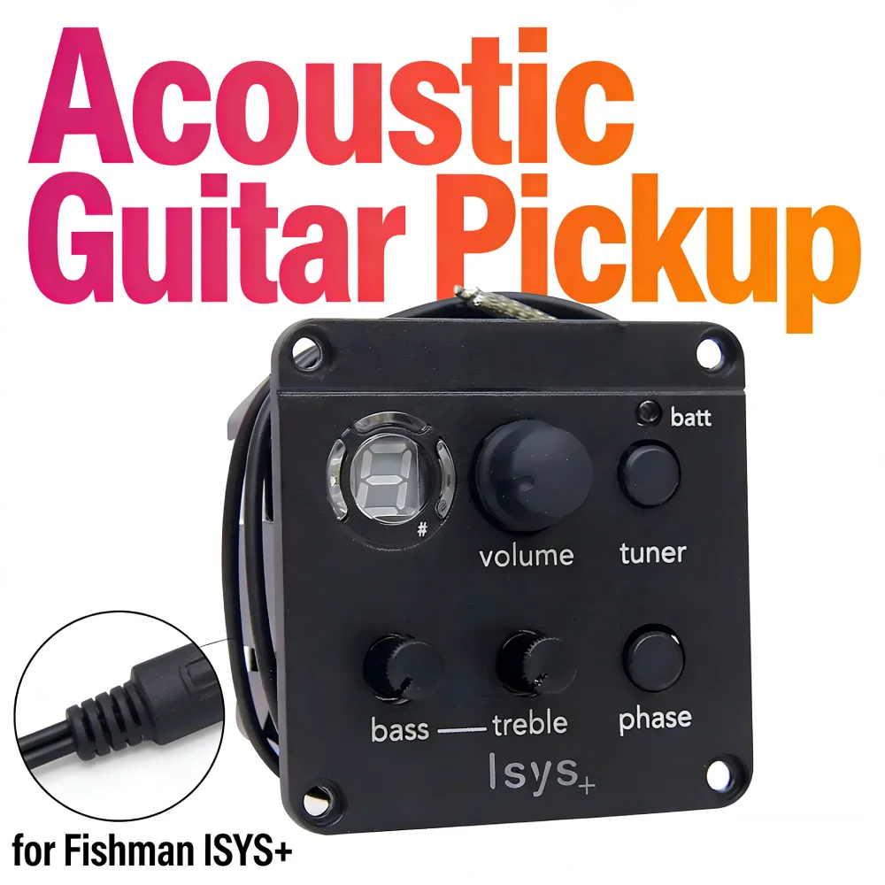 

Предусилитель для акустической гитары, классический эквалайзер для акустической гитары, тюнер, пьезо-датчик, микшерный предусилитель для Fishman ISYS+