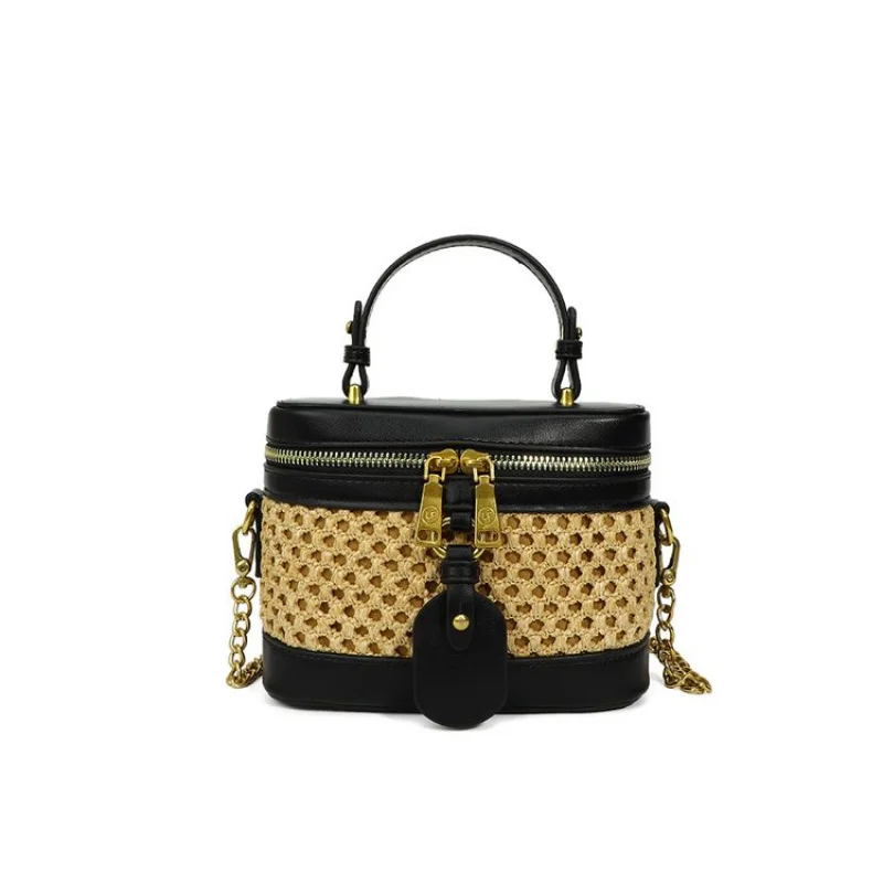 

Luxury Vintage Shopper Bag For Women With Large Capacity Solid Color And High-End Design For Daily Commute