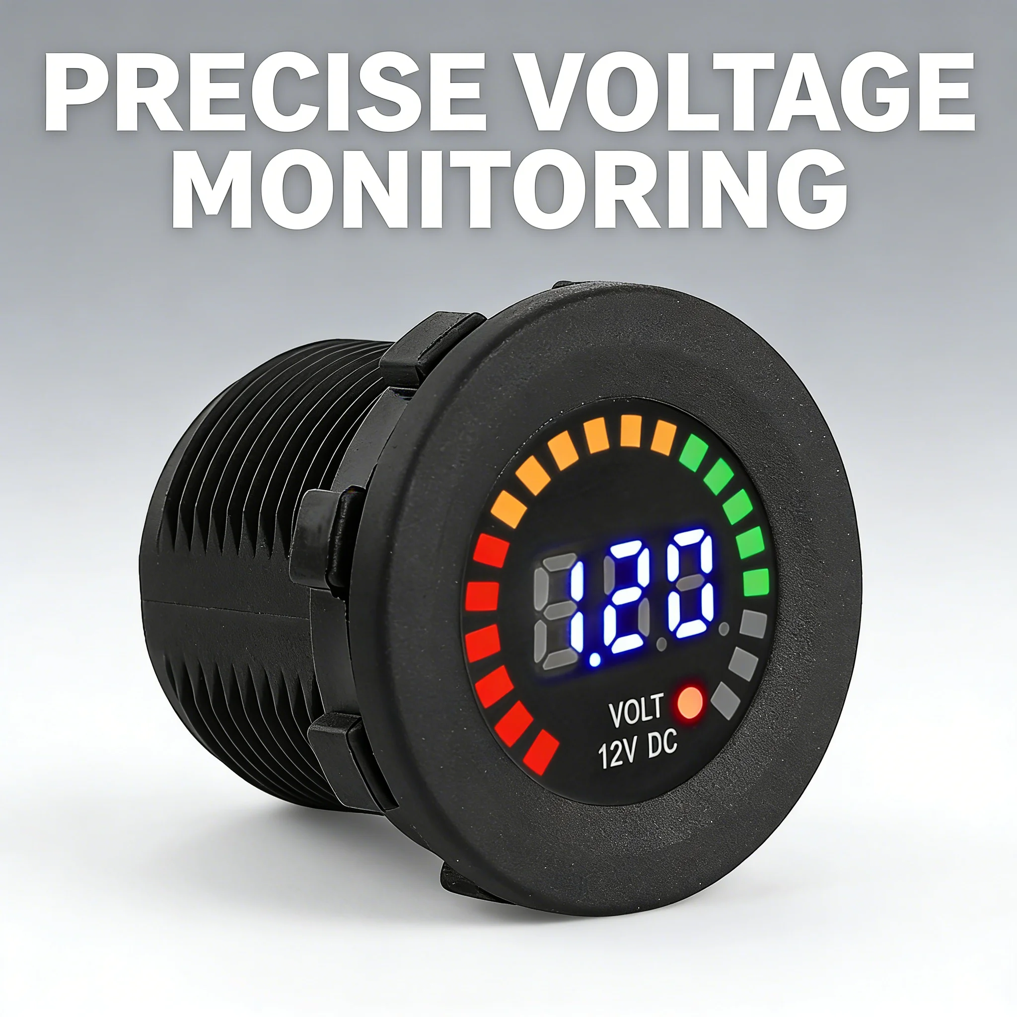 12V Motorcycle LED Color Screen Voltmeter, Real-time Voltage Monitoring, Ensure Your Ride with Stable Power Supply