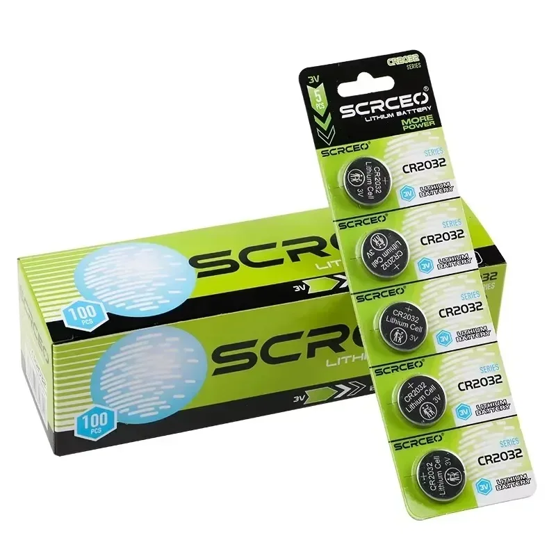 10-400PCS CR2032 CR 2032 Lithium Button Battery High-Capacity Compatible with Air Tag Key Calculators Counters Watches Toys Etc