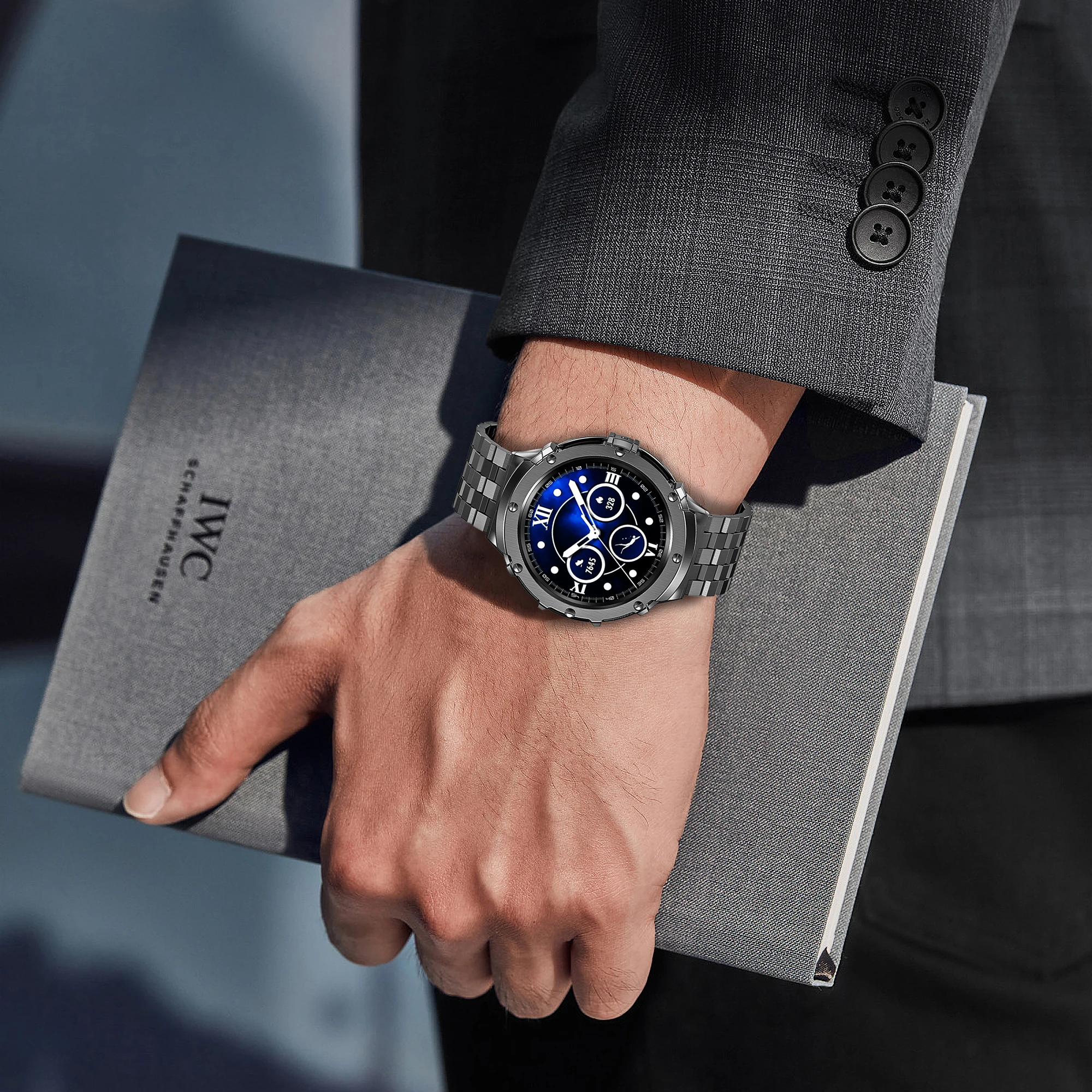 Ремешок из нержавеющей стали для Samsung Galaxy Watch 5 Pro 5 Pro 45 мм