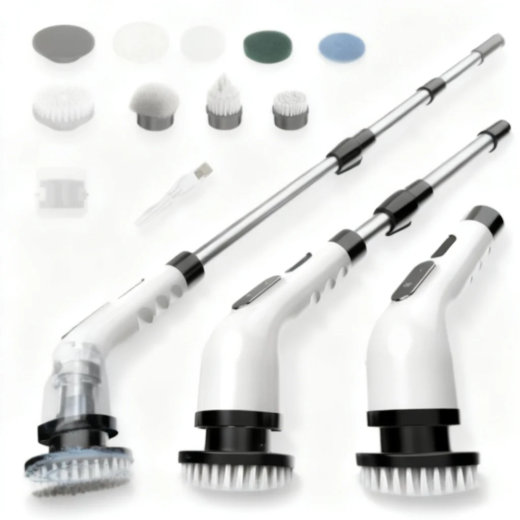 Cordless Electric Spin Scrubber Cleaning Brush Replaceable Heads Power Scrubber for Bathtub Glass Tile Kitchen Cleaner Best 2026