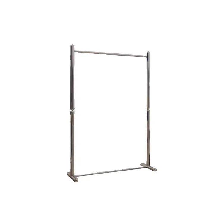 

Clothing store display rack Floor-to-ceiling stainless steel hanger Women's clothing store special middle shelf Nakajima display