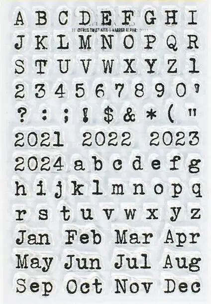 New English Clear Stamp Cutting Die Stencil Mask Stencil Transparent Seal For DIY Scrapbooking/Card Making A5088