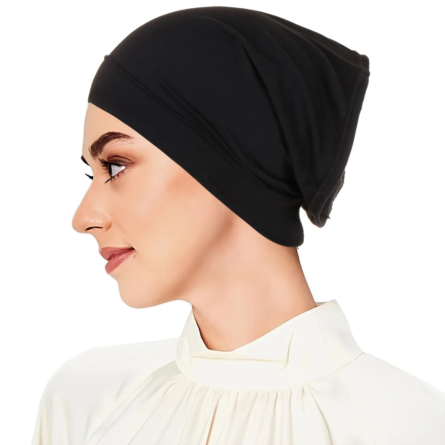 2024 New Inner Hijab Caps Muslim Stretch Jersey Cap Islamic Underscarf Bonnet Female Headscarf Turbante Turban Mujer