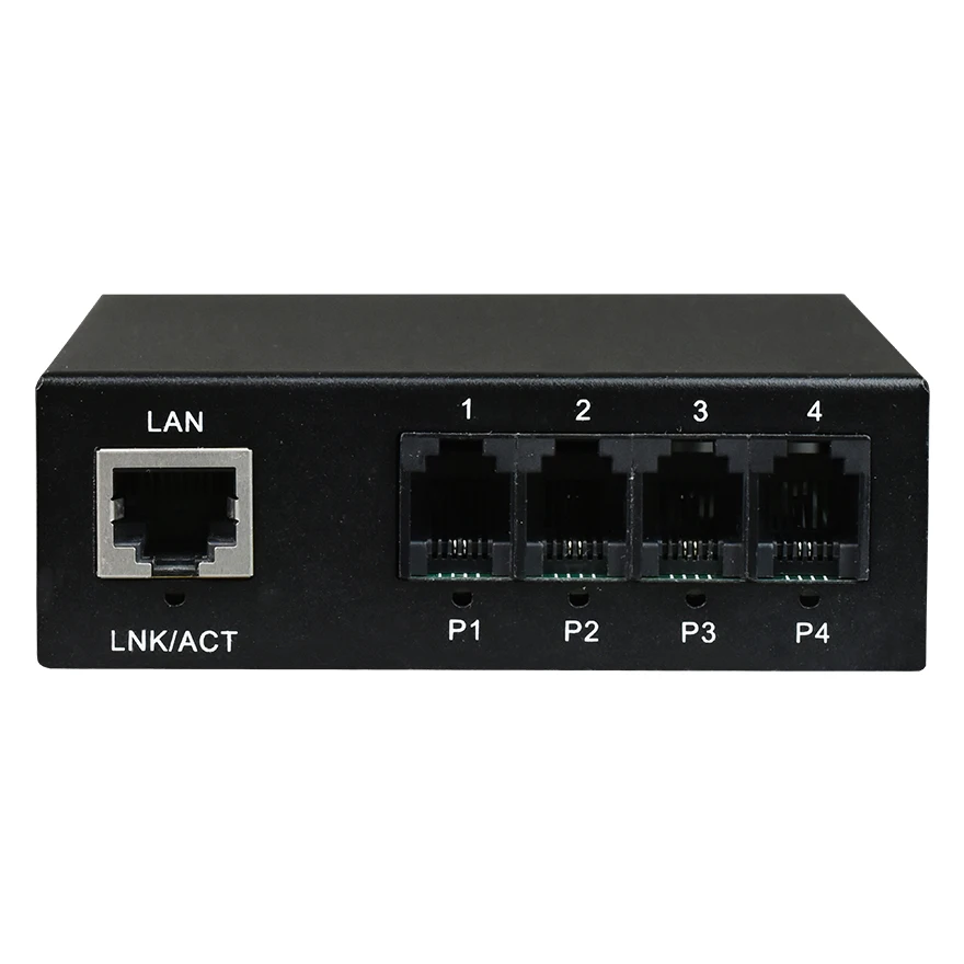 Telephone Line Multiplexer Fiber Optic Equipment 4 Channel Voice Over Fiber+FE PCM Multiplexer Fxs Fxo Fiber Multiplexer